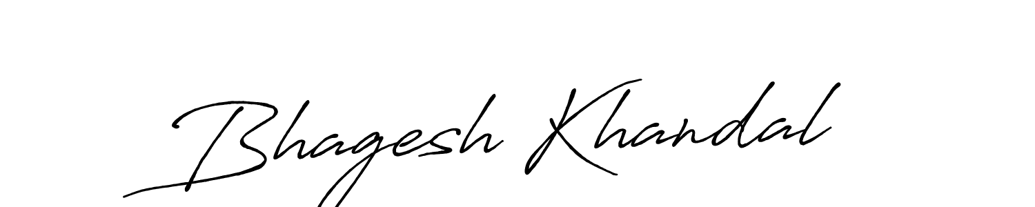 Bhagesh Khandal stylish signature style. Best Handwritten Sign (Antro_Vectra_Bolder) for my name. Handwritten Signature Collection Ideas for my name Bhagesh Khandal. Bhagesh Khandal signature style 7 images and pictures png