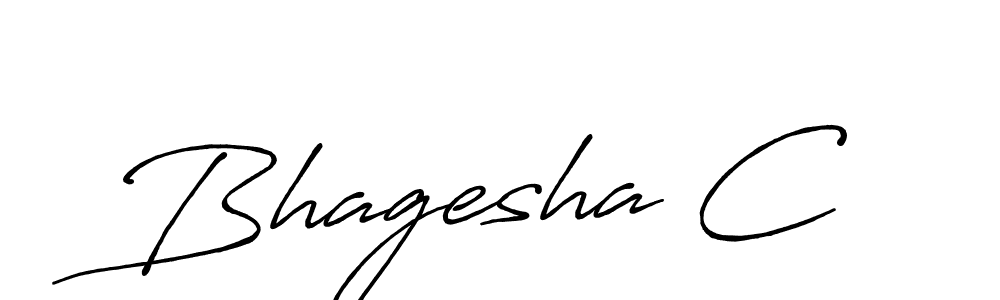 Make a beautiful signature design for name Bhagesha C. With this signature (Antro_Vectra_Bolder) style, you can create a handwritten signature for free. Bhagesha C signature style 7 images and pictures png