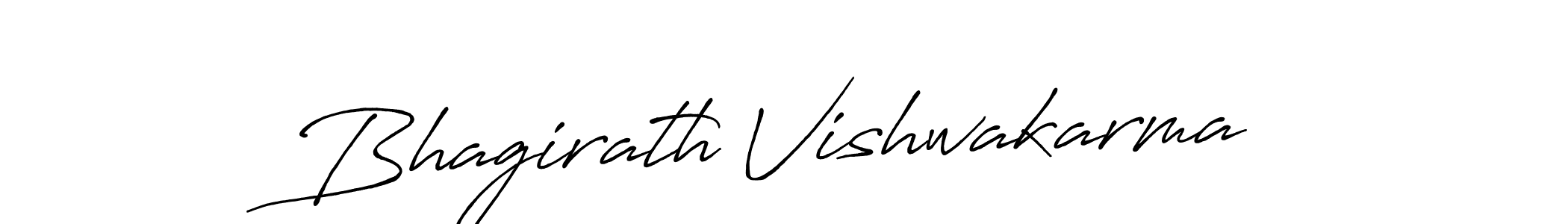How to make Bhagirath Vishwakarma name signature. Use Antro_Vectra_Bolder style for creating short signs online. This is the latest handwritten sign. Bhagirath Vishwakarma signature style 7 images and pictures png