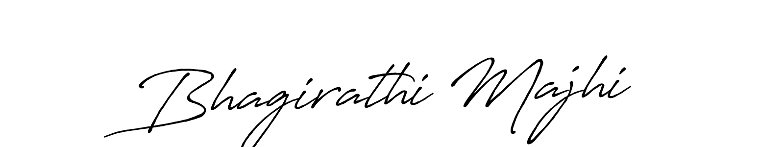 Create a beautiful signature design for name Bhagirathi Majhi. With this signature (Antro_Vectra_Bolder) fonts, you can make a handwritten signature for free. Bhagirathi Majhi signature style 7 images and pictures png