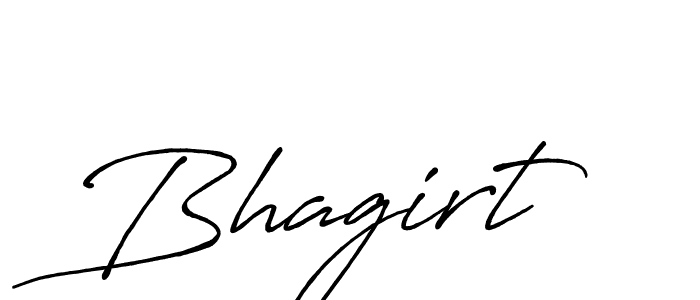 How to make Bhagirt name signature. Use Antro_Vectra_Bolder style for creating short signs online. This is the latest handwritten sign. Bhagirt signature style 7 images and pictures png