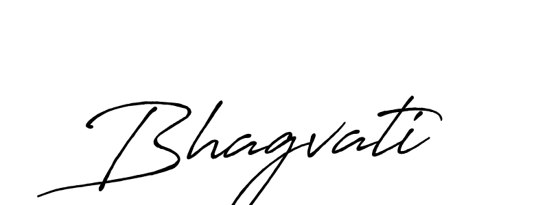 Bhagvati stylish signature style. Best Handwritten Sign (Antro_Vectra_Bolder) for my name. Handwritten Signature Collection Ideas for my name Bhagvati. Bhagvati signature style 7 images and pictures png