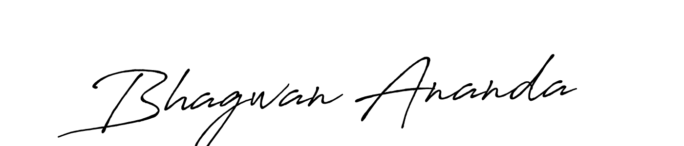 Make a beautiful signature design for name Bhagwan Ananda. With this signature (Antro_Vectra_Bolder) style, you can create a handwritten signature for free. Bhagwan Ananda signature style 7 images and pictures png