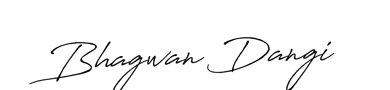 Design your own signature with our free online signature maker. With this signature software, you can create a handwritten (Antro_Vectra_Bolder) signature for name Bhagwan Dangi. Bhagwan Dangi signature style 7 images and pictures png
