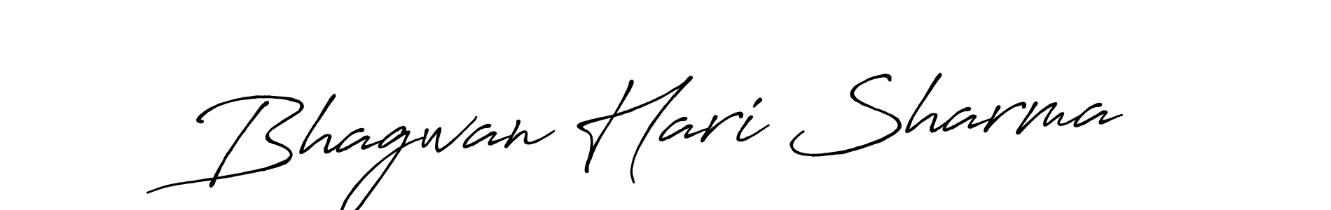 How to make Bhagwan Hari Sharma signature? Antro_Vectra_Bolder is a professional autograph style. Create handwritten signature for Bhagwan Hari Sharma name. Bhagwan Hari Sharma signature style 7 images and pictures png