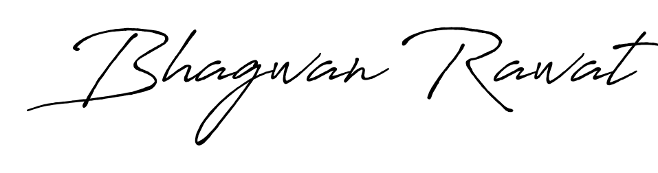 Master the art of signing with Bhagwan Rawat written in fluent Antro_Vectra_Bolder script. A great template to practice and refine your handwriting. Bhagwan Rawat signature style 7 images and pictures png