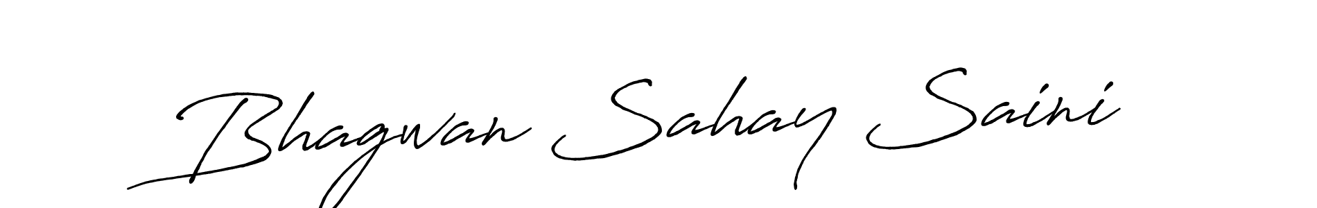 Use a signature maker to create a handwritten signature online. With this signature software, you can design (Antro_Vectra_Bolder) your own signature for name Bhagwan Sahay Saini. Bhagwan Sahay Saini signature style 7 images and pictures png