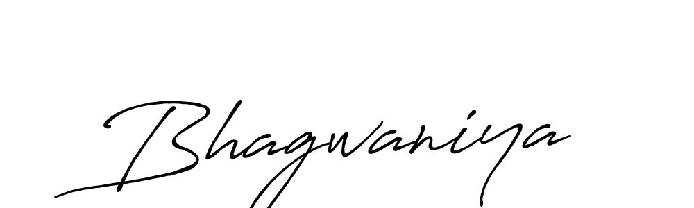 How to make Bhagwaniya signature? Antro_Vectra_Bolder is a professional autograph style. Create handwritten signature for Bhagwaniya name. Bhagwaniya signature style 7 images and pictures png