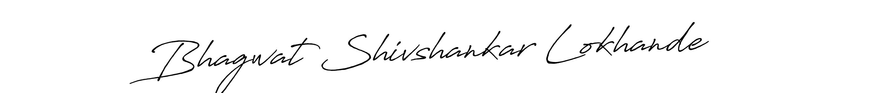 Bhagwat Shivshankar Lokhande stylish signature style. Best Handwritten Sign (Antro_Vectra_Bolder) for my name. Handwritten Signature Collection Ideas for my name Bhagwat Shivshankar Lokhande. Bhagwat Shivshankar Lokhande signature style 7 images and pictures png