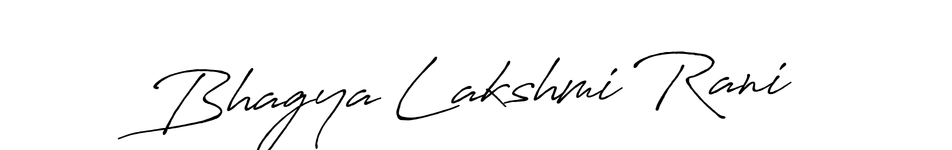 Create a beautiful signature design for name Bhagya Lakshmi Rani. With this signature (Antro_Vectra_Bolder) fonts, you can make a handwritten signature for free. Bhagya Lakshmi Rani signature style 7 images and pictures png