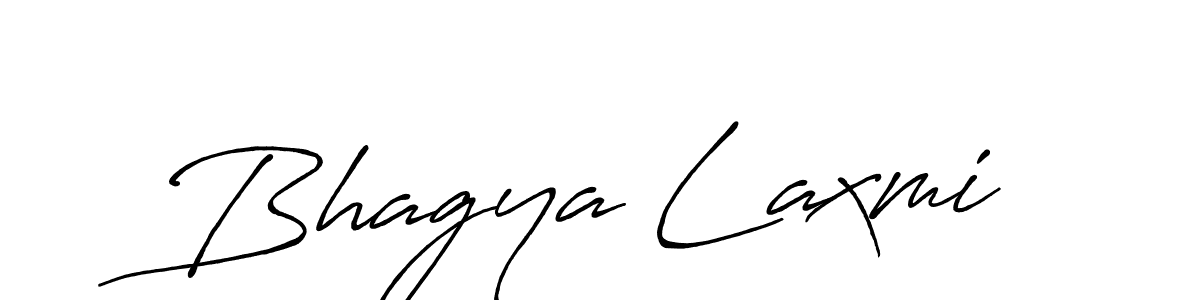 How to make Bhagya Laxmi name signature. Use Antro_Vectra_Bolder style for creating short signs online. This is the latest handwritten sign. Bhagya Laxmi signature style 7 images and pictures png