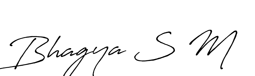 This is the best signature style for the Bhagya S M name. Also you like these signature font (Antro_Vectra_Bolder). Mix name signature. Bhagya S M signature style 7 images and pictures png