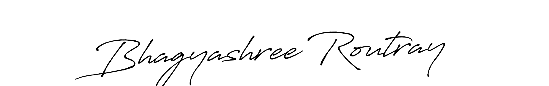 Create a beautiful signature design for name Bhagyashree Routray. With this signature (Antro_Vectra_Bolder) fonts, you can make a handwritten signature for free. Bhagyashree Routray signature style 7 images and pictures png