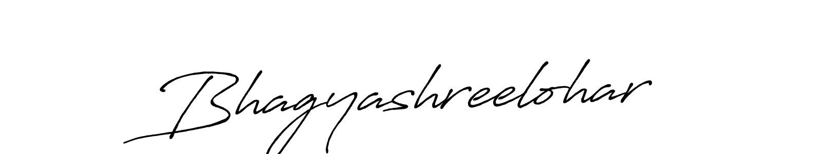 Create a beautiful signature design for name Bhagyashreelohar. With this signature (Antro_Vectra_Bolder) fonts, you can make a handwritten signature for free. Bhagyashreelohar signature style 7 images and pictures png