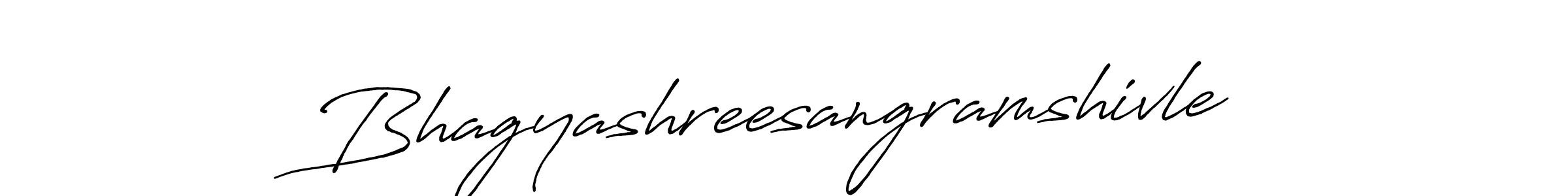 Antro_Vectra_Bolder is a professional signature style that is perfect for those who want to add a touch of class to their signature. It is also a great choice for those who want to make their signature more unique. Get Bhagyashreesangramshivle name to fancy signature for free. Bhagyashreesangramshivle signature style 7 images and pictures png