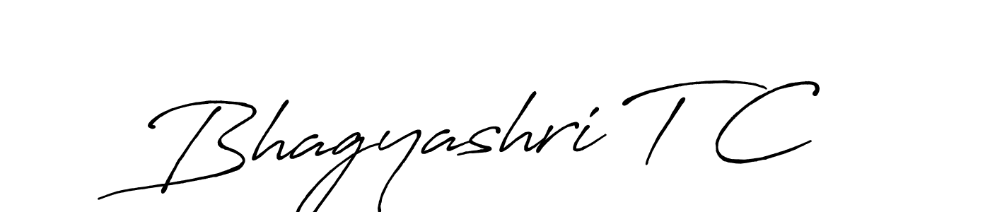 How to Draw Bhagyashri T C signature style? Antro_Vectra_Bolder is a latest design signature styles for name Bhagyashri T C. Bhagyashri T C signature style 7 images and pictures png