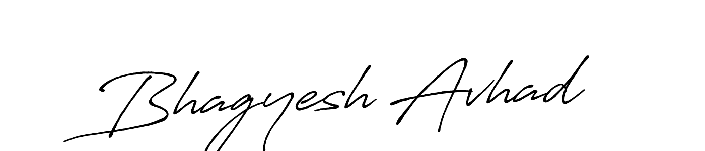 How to make Bhagyesh Avhad name signature. Use Antro_Vectra_Bolder style for creating short signs online. This is the latest handwritten sign. Bhagyesh Avhad signature style 7 images and pictures png