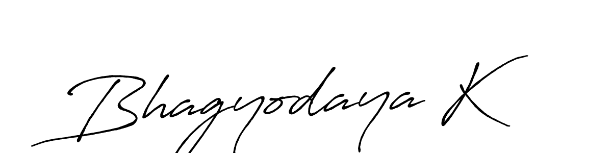Antro_Vectra_Bolder is a professional signature style that is perfect for those who want to add a touch of class to their signature. It is also a great choice for those who want to make their signature more unique. Get Bhagyodaya K name to fancy signature for free. Bhagyodaya K signature style 7 images and pictures png
