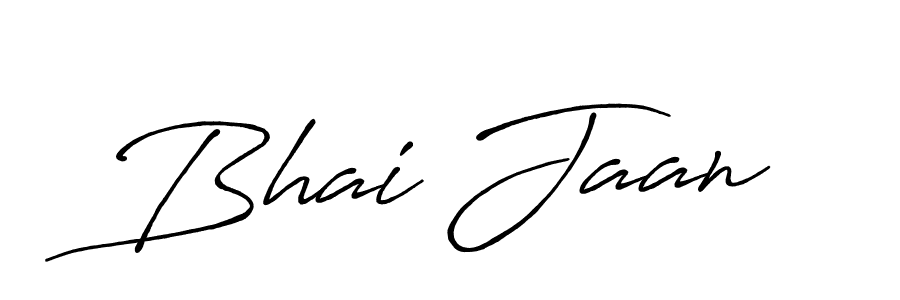 Bhai Jaan stylish signature style. Best Handwritten Sign (Antro_Vectra_Bolder) for my name. Handwritten Signature Collection Ideas for my name Bhai Jaan. Bhai Jaan signature style 7 images and pictures png