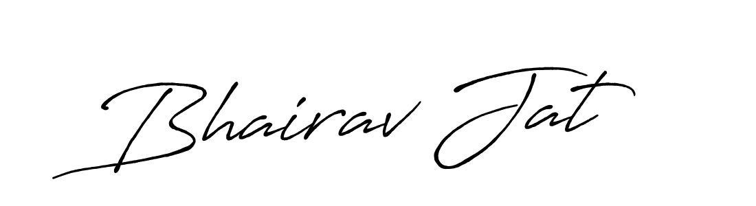 Design your own signature with our free online signature maker. With this signature software, you can create a handwritten (Antro_Vectra_Bolder) signature for name Bhairav Jat. Bhairav Jat signature style 7 images and pictures png