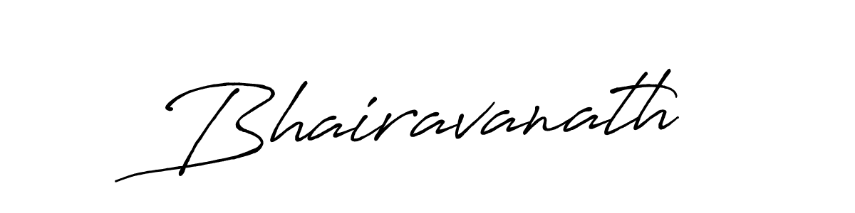 Make a beautiful signature design for name Bhairavanath. With this signature (Antro_Vectra_Bolder) style, you can create a handwritten signature for free. Bhairavanath signature style 7 images and pictures png