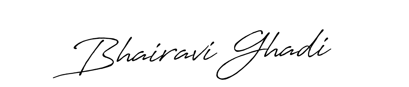 Bhairavi Ghadi stylish signature style. Best Handwritten Sign (Antro_Vectra_Bolder) for my name. Handwritten Signature Collection Ideas for my name Bhairavi Ghadi. Bhairavi Ghadi signature style 7 images and pictures png