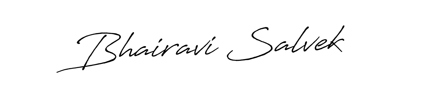 Design your own signature with our free online signature maker. With this signature software, you can create a handwritten (Antro_Vectra_Bolder) signature for name Bhairavi Salvek. Bhairavi Salvek signature style 7 images and pictures png