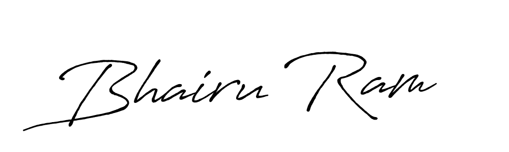 How to make Bhairu Ram signature? Antro_Vectra_Bolder is a professional autograph style. Create handwritten signature for Bhairu Ram name. Bhairu Ram signature style 7 images and pictures png