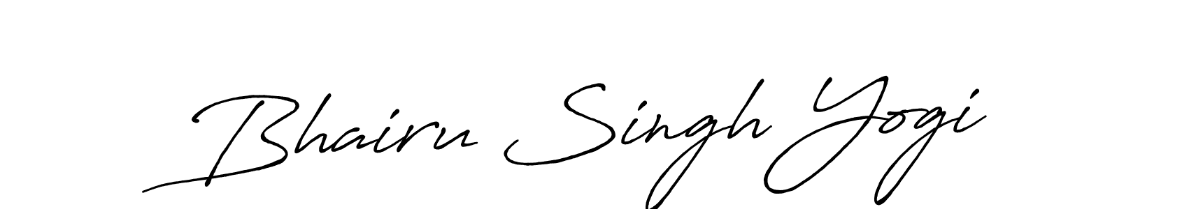 Make a beautiful signature design for name Bhairu Singh Yogi. With this signature (Antro_Vectra_Bolder) style, you can create a handwritten signature for free. Bhairu Singh Yogi signature style 7 images and pictures png