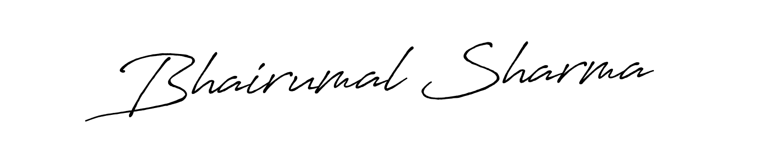 Once you've used our free online signature maker to create your best signature Antro_Vectra_Bolder style, it's time to enjoy all of the benefits that Bhairumal Sharma name signing documents. Bhairumal Sharma signature style 7 images and pictures png