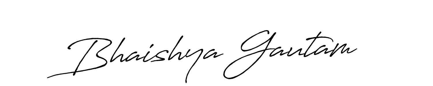 Use a signature maker to create a handwritten signature online. With this signature software, you can design (Antro_Vectra_Bolder) your own signature for name Bhaishya Gautam. Bhaishya Gautam signature style 7 images and pictures png