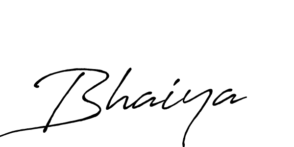 Make a beautiful signature design for name Bhaiya. With this signature (Antro_Vectra_Bolder) style, you can create a handwritten signature for free. Bhaiya signature style 7 images and pictures png