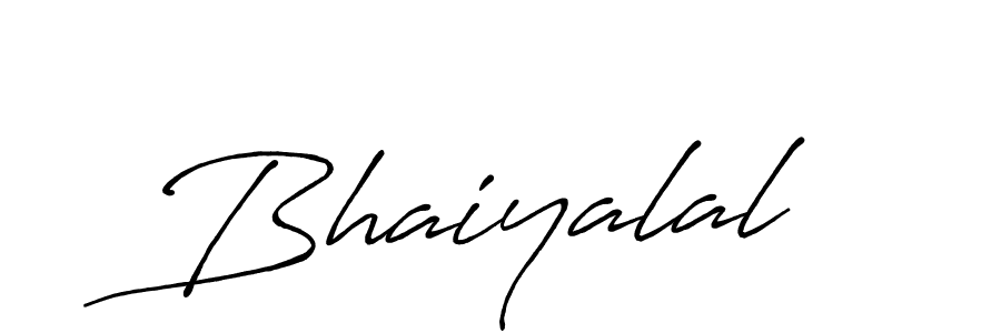 Make a beautiful signature design for name Bhaiyalal. With this signature (Antro_Vectra_Bolder) style, you can create a handwritten signature for free. Bhaiyalal signature style 7 images and pictures png