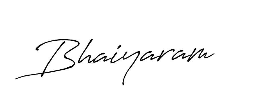 Make a beautiful signature design for name Bhaiyaram. With this signature (Antro_Vectra_Bolder) style, you can create a handwritten signature for free. Bhaiyaram signature style 7 images and pictures png