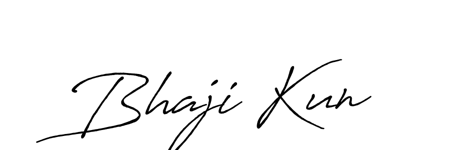 Bhaji Kun stylish signature style. Best Handwritten Sign (Antro_Vectra_Bolder) for my name. Handwritten Signature Collection Ideas for my name Bhaji Kun. Bhaji Kun signature style 7 images and pictures png