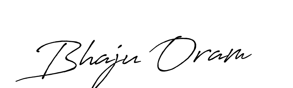 Use a signature maker to create a handwritten signature online. With this signature software, you can design (Antro_Vectra_Bolder) your own signature for name Bhaju Oram. Bhaju Oram signature style 7 images and pictures png