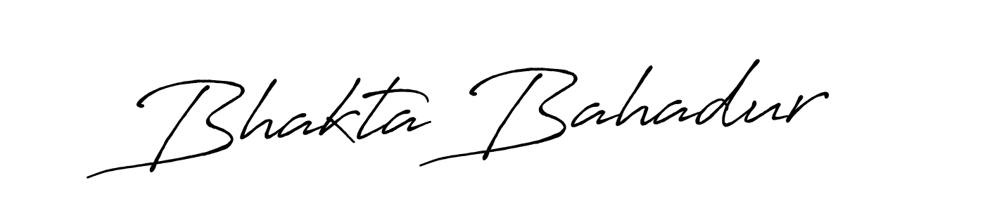 Make a beautiful signature design for name Bhakta Bahadur. With this signature (Antro_Vectra_Bolder) style, you can create a handwritten signature for free. Bhakta Bahadur signature style 7 images and pictures png