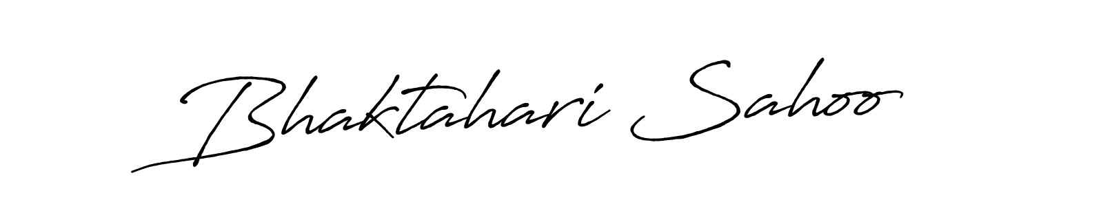 Make a beautiful signature design for name Bhaktahari Sahoo. With this signature (Antro_Vectra_Bolder) style, you can create a handwritten signature for free. Bhaktahari Sahoo signature style 7 images and pictures png