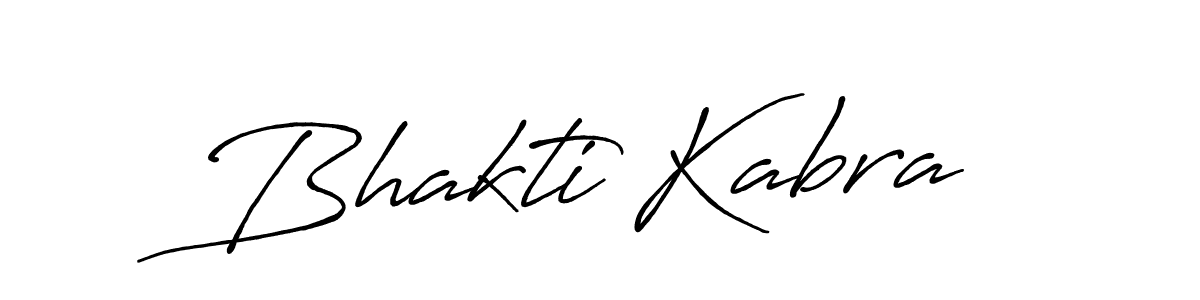 How to make Bhakti Kabra name signature. Use Antro_Vectra_Bolder style for creating short signs online. This is the latest handwritten sign. Bhakti Kabra signature style 7 images and pictures png