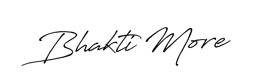 Create a beautiful signature design for name Bhakti More. With this signature (Antro_Vectra_Bolder) fonts, you can make a handwritten signature for free. Bhakti More signature style 7 images and pictures png