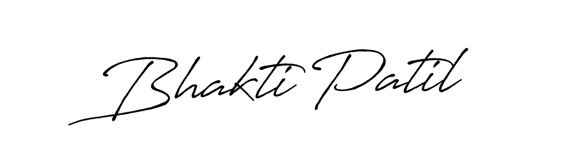 Create a beautiful signature design for name Bhakti Patil. With this signature (Antro_Vectra_Bolder) fonts, you can make a handwritten signature for free. Bhakti Patil signature style 7 images and pictures png