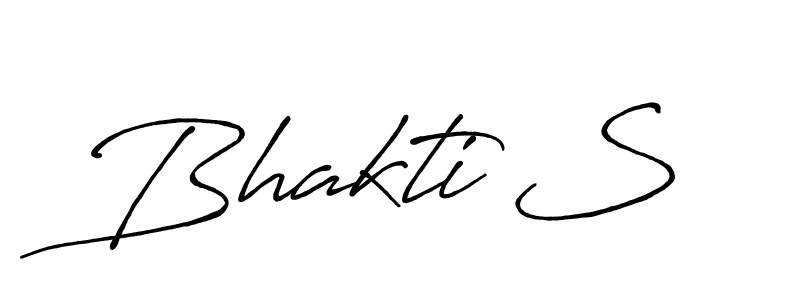 Design your own signature with our free online signature maker. With this signature software, you can create a handwritten (Antro_Vectra_Bolder) signature for name Bhakti S. Bhakti S signature style 7 images and pictures png