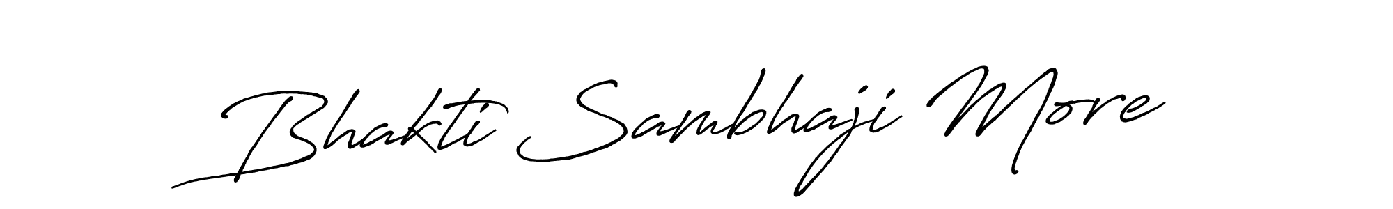 How to make Bhakti Sambhaji More name signature. Use Antro_Vectra_Bolder style for creating short signs online. This is the latest handwritten sign. Bhakti Sambhaji More signature style 7 images and pictures png