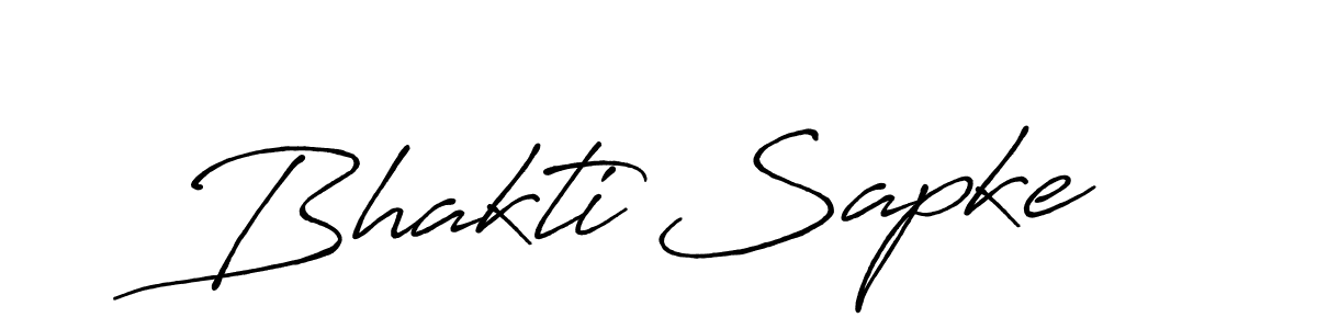 Bhakti Sapke stylish signature style. Best Handwritten Sign (Antro_Vectra_Bolder) for my name. Handwritten Signature Collection Ideas for my name Bhakti Sapke. Bhakti Sapke signature style 7 images and pictures png