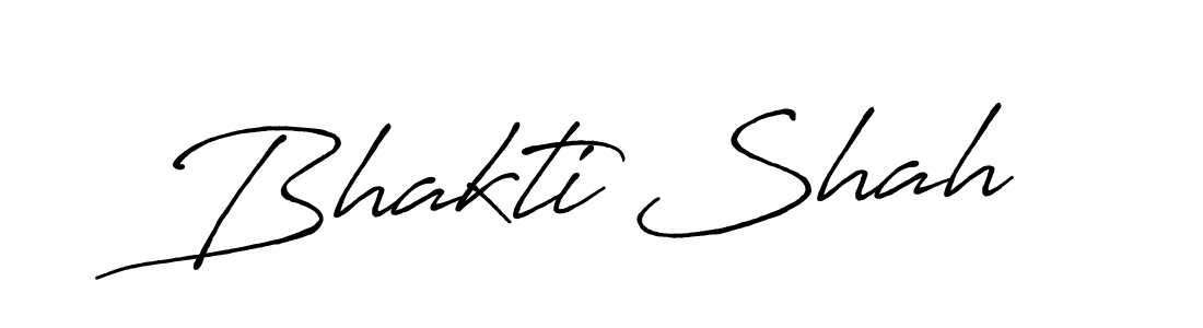 Bhakti Shah stylish signature style. Best Handwritten Sign (Antro_Vectra_Bolder) for my name. Handwritten Signature Collection Ideas for my name Bhakti Shah. Bhakti Shah signature style 7 images and pictures png