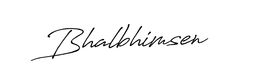 How to make Bhalbhimsen signature? Antro_Vectra_Bolder is a professional autograph style. Create handwritten signature for Bhalbhimsen name. Bhalbhimsen signature style 7 images and pictures png