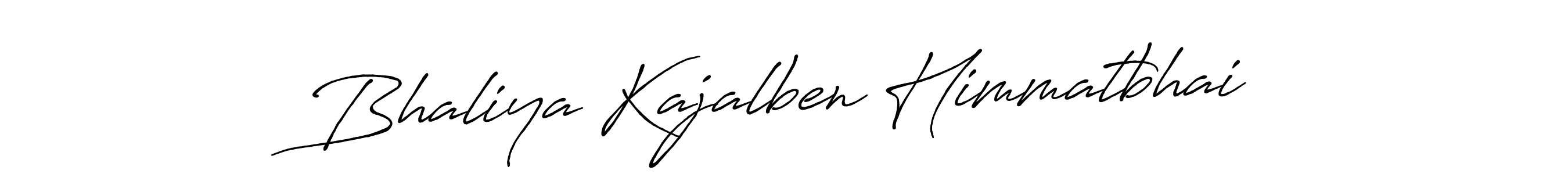 Antro_Vectra_Bolder is a professional signature style that is perfect for those who want to add a touch of class to their signature. It is also a great choice for those who want to make their signature more unique. Get Bhaliya Kajalben Himmatbhai name to fancy signature for free. Bhaliya Kajalben Himmatbhai signature style 7 images and pictures png