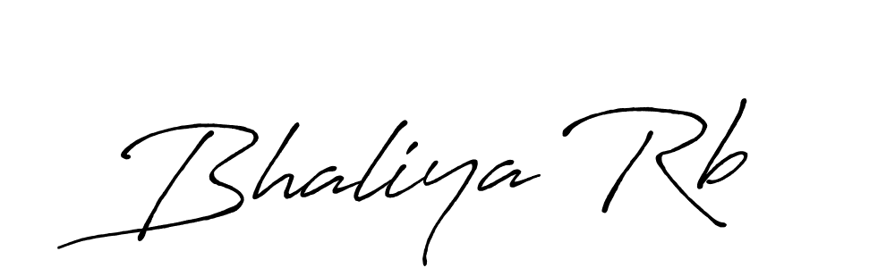 How to make Bhaliya Rb signature? Antro_Vectra_Bolder is a professional autograph style. Create handwritten signature for Bhaliya Rb name. Bhaliya Rb signature style 7 images and pictures png