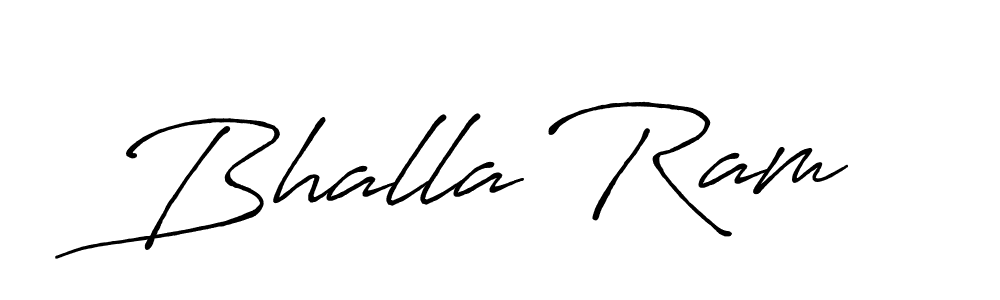 How to make Bhalla Ram name signature. Use Antro_Vectra_Bolder style for creating short signs online. This is the latest handwritten sign. Bhalla Ram signature style 7 images and pictures png