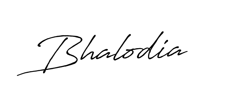 Create a beautiful signature design for name Bhalodia. With this signature (Antro_Vectra_Bolder) fonts, you can make a handwritten signature for free. Bhalodia signature style 7 images and pictures png